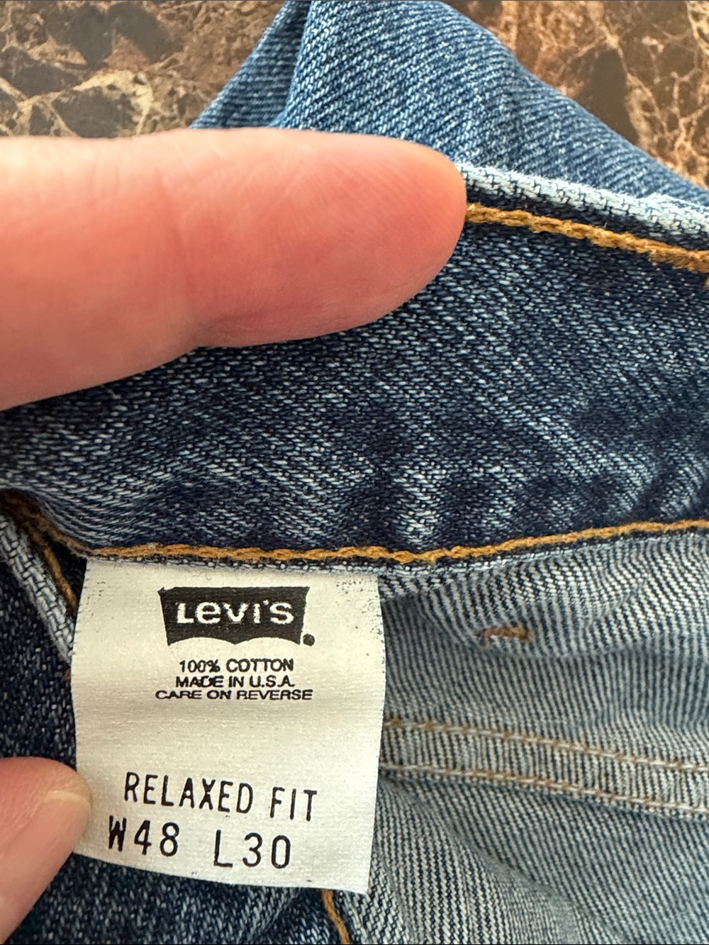NWT  Made in USA Levi’s 540 Relaxed Fit Jeans Men’s W48 L30 NWT 100% Cotton - Picture 3 of 9
